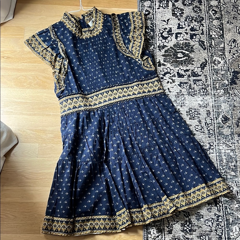 Sea NY Arlita flutter sleeve tunic mini dress, small